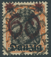 FREIE STADT DANZIG 19DDII O, 1920, 60 Auf 30 Pf., Doppelaufdruck, Pracht, Gepr. Gruber Und Infla, Mi. 200.- - Used
