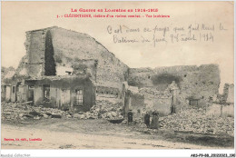 AKSP9-0907-88 - La Guerre En Lorraine En 1914-1915 - CLEZENTAINE - Théâtre D'un Violent Combat - Vue Intérieure - Epinal