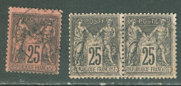 France   91 Et 97    Ob  TB     - 1876-1898 Sage (Type II)