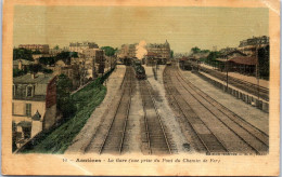 92 ASNIERES - La Gare (prise Du Pont De Chemin De Fer) - Asnieres Sur Seine