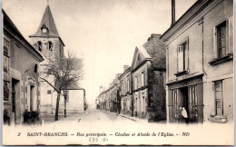 37 SAINT BRANCHS - Rue Principale, Clocher Et Abside De L'eglise  - Autres & Non Classés