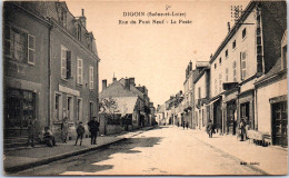 71 DIGOIN -le Bureau De Poste Dans La Rue Du Pont Neuf  - Digoin