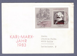 DDR Brief -  SST - BLOCK 71 - Karl Marx (DRSN-0057) - Lettres & Documents