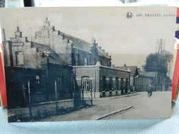 BAULERS: PHOTO REPRO D'UNE CARTE POSTALE   -LA GARE DE BAULERS ANIMEE - Nivelles