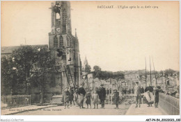 AKTP4-0355-54 - BACCARAT - L'église Après Le 25 Aout 1914 - Baccarat