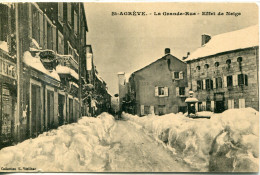 - 07 -ARDECHE-ST-AGREVE - La Grande. Rue- Effet De Neige - Autres & Non Classés