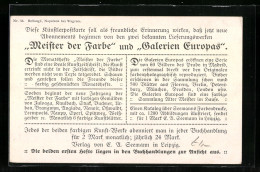 Vertreterkarte Leipzig, Künstlerpostkarten Verlag E. A. Seemann, Rückseite: Bellange Napoleon Bei Wagram  - Non Classés