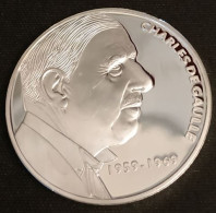 RARE - Médaille En Argent 333/1000 - CHARLES DE GAULLE - B.E. - 5 000 Ex. - Les Présidents De La République Française - Autres & Non Classés