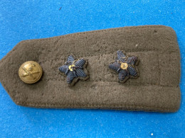 WW1 WW2 COPPIA STELLETTE CANOTTIGLIA RICAMO ORO +SPALLINE - Other & Unclassified