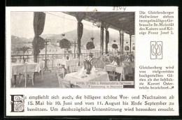 Vertreterkarte Gleichenberg, Hotel Styria, Hotel Terrasse, Rückseite Blick Auf Gleichenberg  - Non Classés