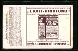 Vertreterkarte Meuselbach I. Th., Licht-Hingfong Essens, Pharmazeut. Chemn. Fabrik L. Lichtenheldt  - Non Classés