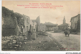 AKTP7-0614-54 - Environs De LUNEVILLE - VITRIMONT - Aspect De La Rue Principale Du Village Après Le Bombardement - Luneville