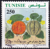 Timbre-poste Dentelé Oblitéré - L'agriculture Biologique En Tunisie Melon Biologique - N° 1700 (Yvert) - Tunisie 2012 - Tunesien (1956-...)