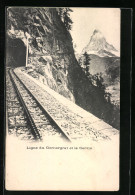 AK Gornergrat, Ligne Et Le Cervin, Bergbahn  - Autres & Non Classés