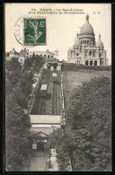 AK Paris, Le Sacré-Coeur Et Le Funiculaire De Montmartre  - Autres & Non Classés