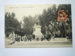 2024 - 2166  PERPIGNAN  (66)  :  La Statue D'ARAGO  -  Belle Animation   1910   XXX - Perpignan