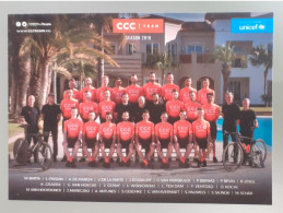 Equipe Team CCC 2019 Greg Van Avemaert  A De Marchi  Geschke... - Cycling