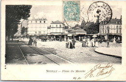 92 NEUILLY - La Place Du Marche, Vue Partielle. - Neuilly Sur Seine