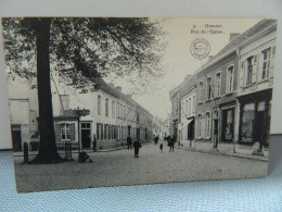 HAMME: RUE DE L'EGLISE ANIMEE 1912 - Hamme