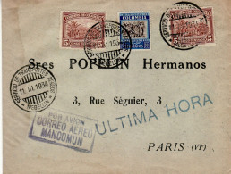 COLOMBIA 1934 AIRMAIL LETTER SENT FROM MEDELLIN TO PARIS - Colombie