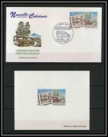 Nouvelle Calédonie épreuve De Luxe / Deluxe Proof + FDC Premier Jour N° 656 Liaison Postale Noumea Canala - Non Dentelés, épreuves & Variétés