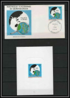 Nouvelle Calédonie épreuve De Luxe / Deluxe Proof + FDC Premier Jour N° 545 Philatélie A L'école School Child - Non Dentelés, épreuves & Variétés