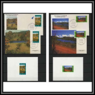 Nouvelle Calédonie épreuve De Luxe / Deluxe Proof + FDC Premier Jour Maximum - N° 525/526 PAYSAGE COTE OUEST - Non Dentelés, épreuves & Variétés