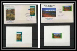 Nouvelle Calédonie épreuve De Luxe / Deluxe Proof + FDC Premier Jour N° 525/526 Paysage Calédoniens Cote Ouest - Imperforates, Proofs & Errors