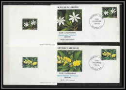 Nouvelle Calédonie épreuve De Luxe / Deluxe Proof + FDC N° 599 / 600 Flore Calédonienne Gardenia Fleurs (flowers) - Autres & Non Classés