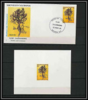 Nouvelle Calédonie épreuve De Luxe / Deluxe Proof + FDC N° 574 Flore Calédonienne Fleurs (plants - Flowers) - Autres & Non Classés