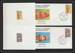 Nouvelle Calédonie épreuve De Luxe / Deluxe Proof + FDC N° 498/499 Shell Shells Coquillages CONUS LAMBERTI - Imperforates, Proofs & Errors