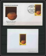 Nouvelle Calédonie Boc Non Dentelé ** (imperforate) Deluxe Proof ** FDC - N° 703 Musée De Nouméa Poterie Pottery à Chev - Non Dentelés, épreuves & Variétés