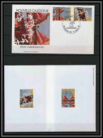 Nouvelle Calédonie Boc Non Dentelé ** (imperforate) Deluxe Proof ** + FDC - N° 704 /705 Fleurs (plants - Flowers)  - Non Dentelés, épreuves & Variétés