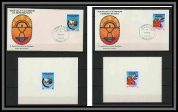 Nouvelle Calédonie épreuve De Luxe / Deluxe Proof + FDC N° 505 / 506 Arts Du Pacifique Festival - Non Dentelés, épreuves & Variétés