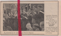 Brussel - Het Vlaams Nationaal Zangfeest - Orig. Knipsel Coupure Tijdschrift Magazine - 1937 - Unclassified