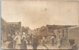 45 CRAVANT - CARTE PHOTO - Rue Principale Apres Le Cyclone De 1904 - Sonstige & Ohne Zuordnung