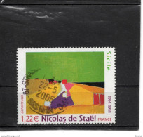 FRANCE 2005 Peinture, Sicile Par Nicolas De Stael, Cachet Rond Yvert 3762 Oblitéré - Oblitérés