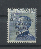 ITALIA   YVERT   119   MH  * - Ungebraucht