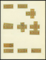DIENSTMARKEN B D 16-31 **, O, überwiegend Postfrische Sammlung Wertstreifen-Nachdrucke, Mit 88 Werten, Fast Nur Prachter - Autres & Non Classés