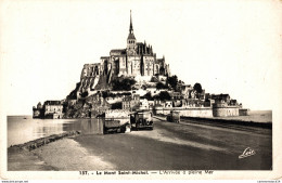 NÂ°3446 Z -cpa Le Mont Saint Michel -l'arrivÃ©e Ã  Pleine Mer-autocar- - Le Mont Saint Michel