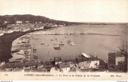 NÂ°3390 Z -cpa Cannes -le Port Et La Pointe De La Croisette- - Cannes