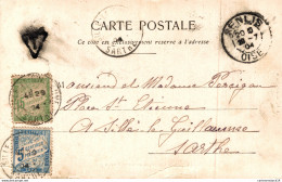 NÂ°2820 Z -timbres Taxes  5c Et 15 C- 1904-  Cachet Senlis- - 1859-1959 Oblitérés