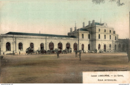 NÂ°2761 Z -cpa Libourne -la Gare- Cour IntÃ©rieure- - Stations Without Trains