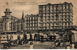 NÂ°2747 Z -cpa Blankenberghe -la Plage Et Le Grand HÃ'tel- - Blankenberge