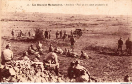 NÂ°2722 Z -cpa Les Grandes Manoeuvres -Artillerie- PiÃ¨ce De 115 Court Pendant Le Tir- - Manoeuvres