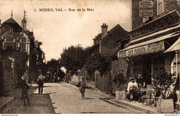 NÂ°2549 Z -cpa Menil Val -rue De La Mer- - Mesnil-Val