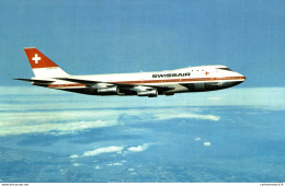 NÂ° 4162 Z -cpsm Boeing 747 De La Swissair - 1946-....: Ere Moderne