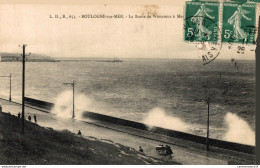 NÂ° 4135 Z -cpa Boulogne Sur Mer -la Route De Wimereux MarÃ©e Haute - Boulogne Sur Mer