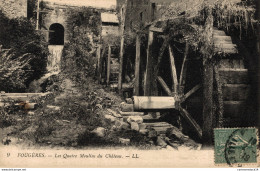 NÂ° 3990 Z -cpa FougÃ¨res -les Quatre Moulins Du ChÃ¢teau- Belle Roue- - Water Mills