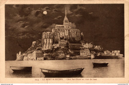 NÂ° 3915 Z -cpa Le Mont St Michel -cÃ'te Ouest Au Clair De Lune- - Le Mont Saint Michel